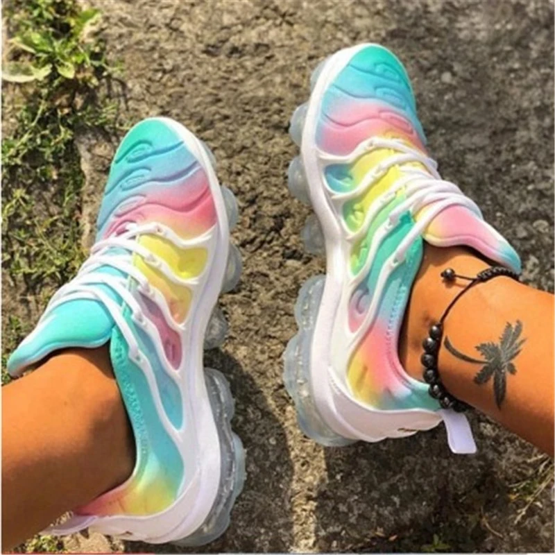 rainbow color sneakers