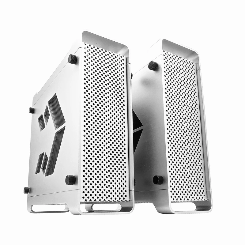 Алюминиевый мини корпус ITX HTPC для гостиной компьютера маленькое серебристое