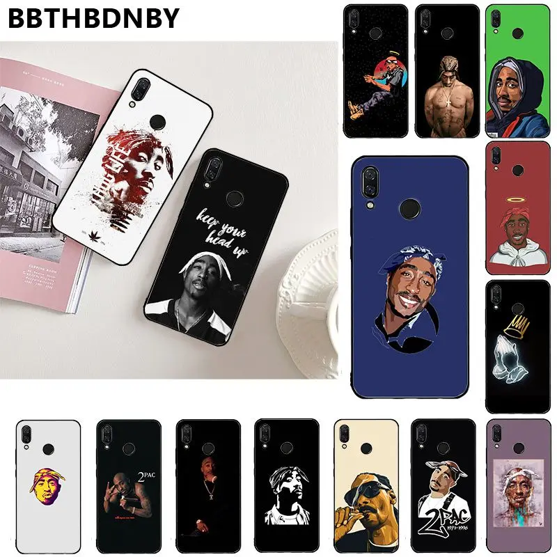 2pac tupac для Redmi 6A Telefoonhoesje черный мягкий чехол телефона Hoesje Xiaomi 8 9 se 6 6pro 4X7 note 5