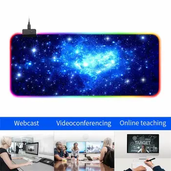 

GMS-X3 350x250x3mm Soft Large Gaming Mouse Pad Oversize Glowing Led Extended Mousepad Non-Slip Rubber