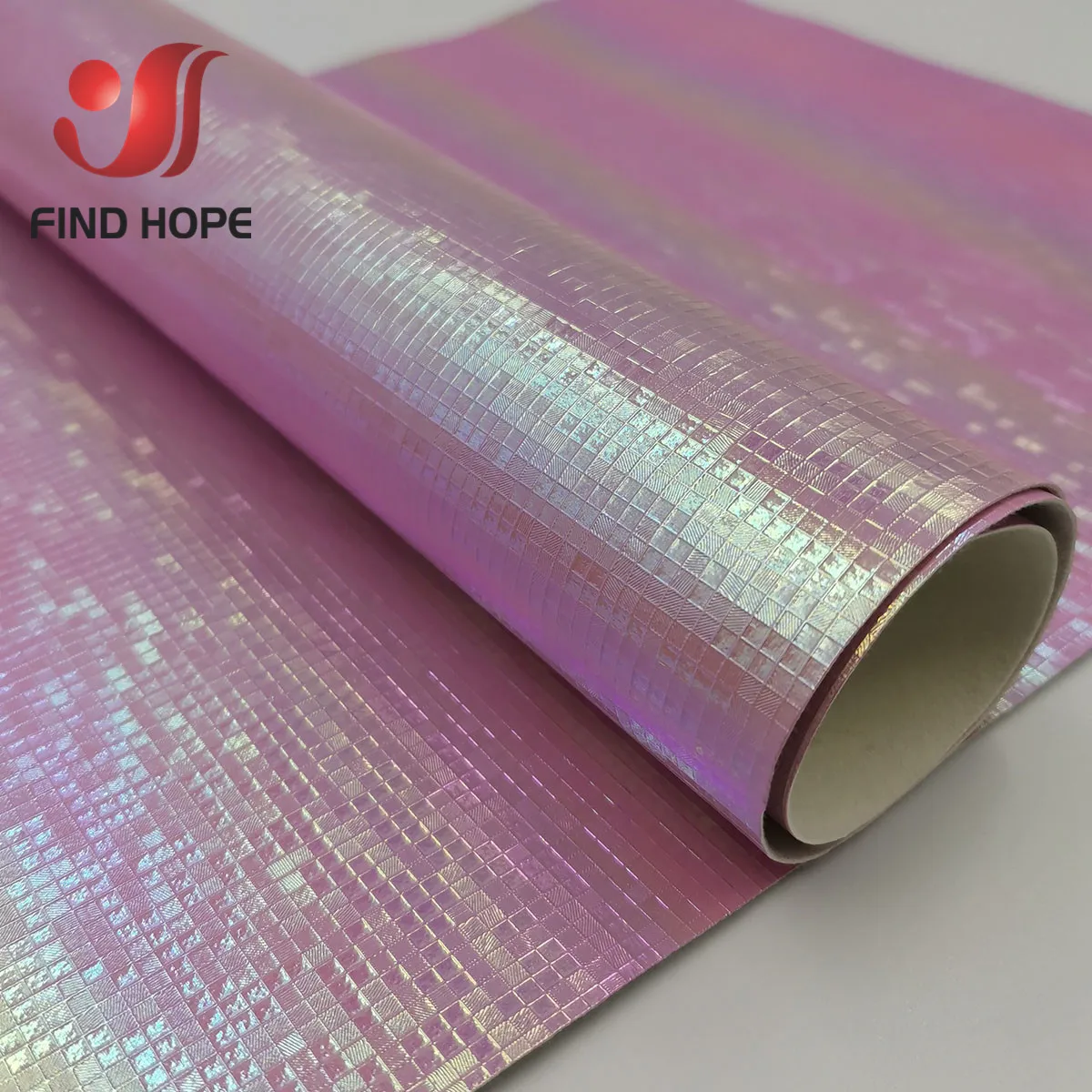 Laser Gradient Pink Мозаичная Лазерная Переливающаяся ткань из искусственной кожи, градиентная искусственная синтетическая ткань для шитья ручной работы, сумка для рукоделия - Цвет: Laser Gradient Pink