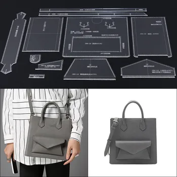 

1 Set Women's casual shoulder bag Template Leather Stencil Pattern DIY Leather Craft Tools Cutting Model