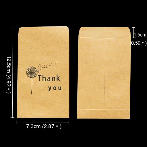 10 шт. мини-конверт из крафт-бумаги Ретро-Роза спасибо свадебные приглашения конверт поздравительные открытки Подарочный конверт крафт-бумажные пакеты - Цвет: dandelion