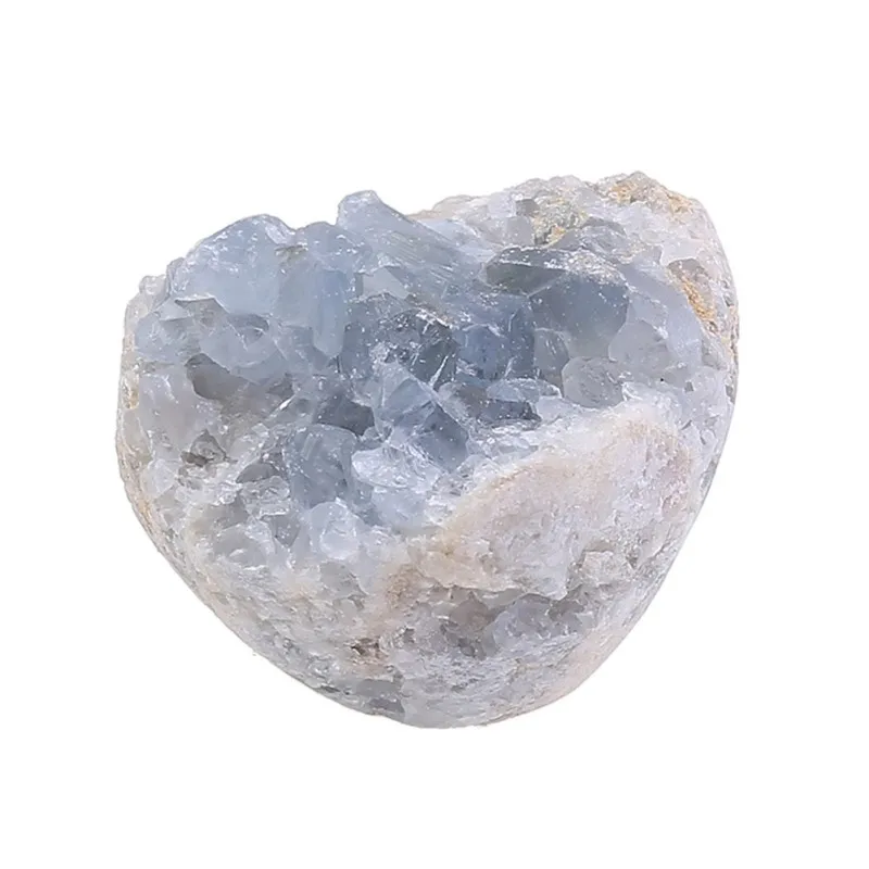 Natural Blue Crystal Cluster Decoration Stone Craft DIY Jewelry Raw Materials Crystal Ore For Necklace Bracelet Home Decoration