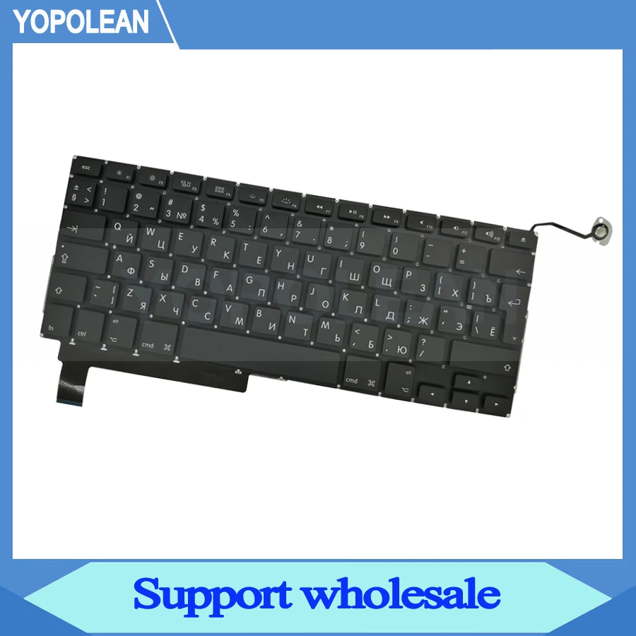 3 шт./лот Большой Введите Русская клавиатура для MacBook Pro, моноблок 1" A1286 2009 2010 2011 2012 лет