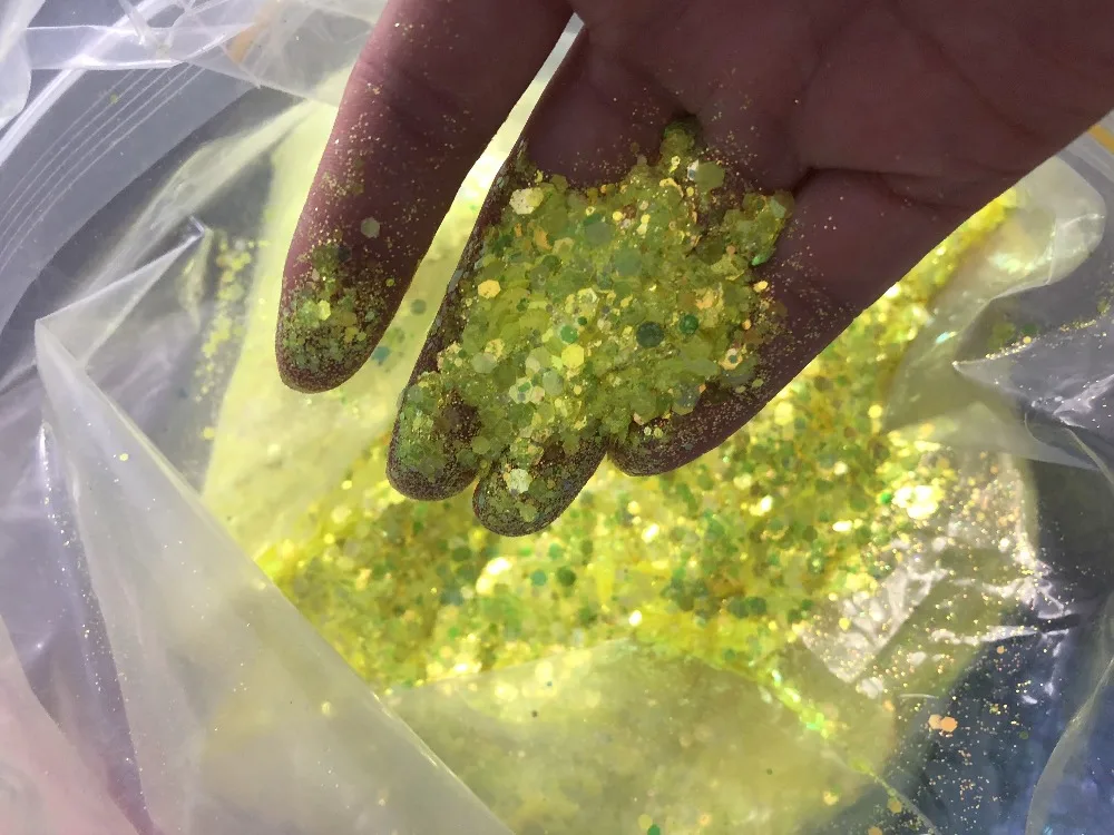 50G/Bag Holographic Mixed Hexagon Shape Chunky Nail Glitter Sequins Sparkly Flakes Slices Manicure Body/Eye/Face Glitter TCF2335 50G/Bag Holographic Mixed Hexagon Shape Chunky Nail Glitter Sequins Sparkly Flakes Slices Manicure Body/Eye/Face Glitter TCF2335