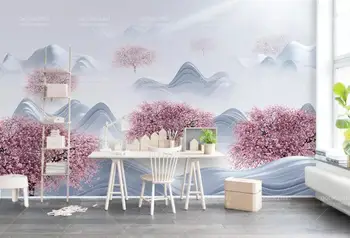 

[Self-Adhesive] 3D Mountain And Tree 56828 Wall Paper mural Wall Print Decal Wall Murals