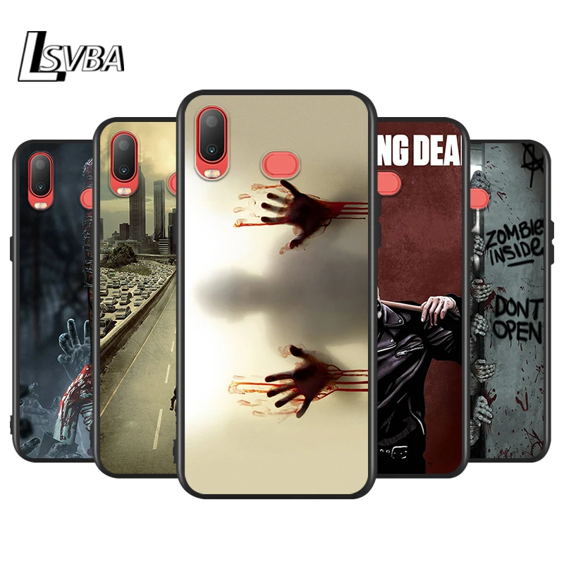 Силиконовый чехол The Walking Dead TWD для Samsung Galaxy A9 A8 Star A7 A6 A5 A3 Plus 2018 2017 2016 черный телефона