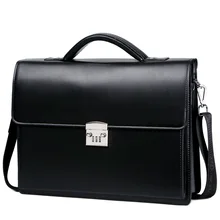 2020 new Male Bring Password Lock Briefcase Diagonal Package genuine leather computer bag men messenger luxury handbags maleta