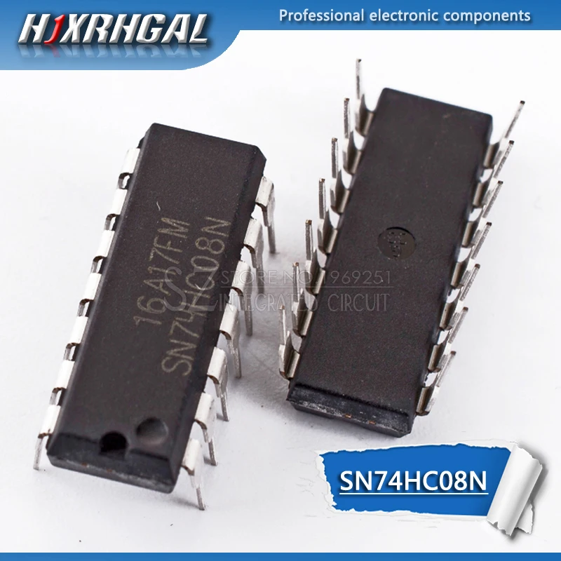 1 шт. SN74HC08N DIP14 SN74HC08 DIP 74HC08N 74HC08 7408 | Электронные компоненты и принадлежности