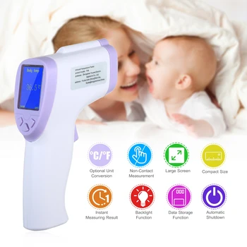 

Infrared Thermometer Digital Forehead Temperature Gauge Non-contact Thermometer High Sensitivity Body Digital Thermometer