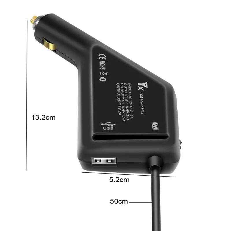 Buy Car USB Charger Adapter For DJI Mavic Mini Battery Remote Controller Phone GPS