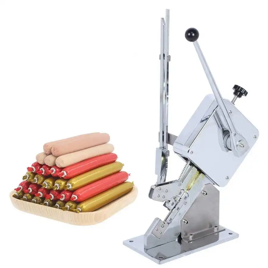 

Stainless Steel Sausage Seale Manual Shaped Plastic Bag Packer Sealing Machine