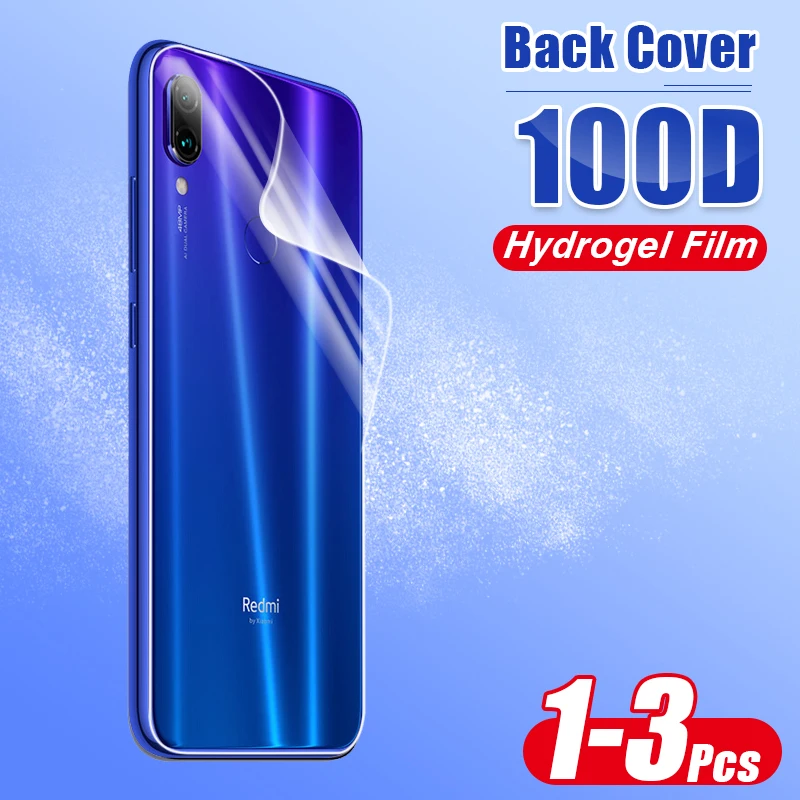100D задняя защитная Гидрогелевая пленка для Xiaomi Redmi 4X7 Note 7 8 Pro K20 Pro полная защита экрана мягкая пленка не стекло