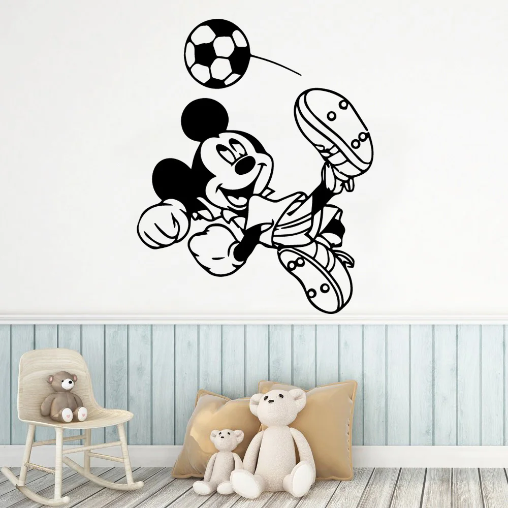 Large Mickey Mouse Wall Stickers Minnie Mouse Decals For Kids Room Decor Sticker Poster Baby Room Wallpaper Mural