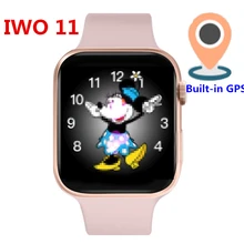 2 шт./лот IWO 11 gps Bluetooth Смарт часы 1:1 SmartWatch 44 мм чехол для Apple iOS Android сердечного ритма кровяное давление IWO 10 Обновление