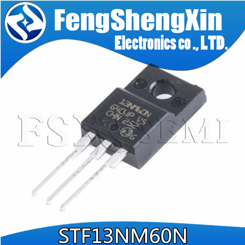 10 шт./лот STF13NM60N F13NM60N 13NM60N N-channel 600V Power MOSFET TO-220F | Электронные компоненты и