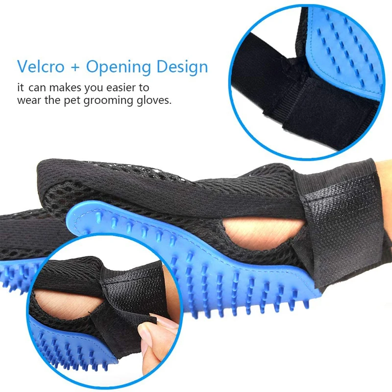 Pet Silicone Dog Pet brush Glove Grooming Brush Grooming Glove Cat Bath Cat cleaning Supplies comb Accessoies pet grooming gloves,cat grooming brush