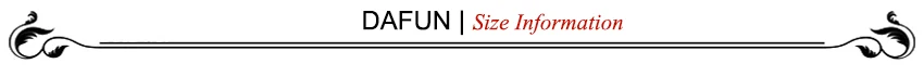 size information