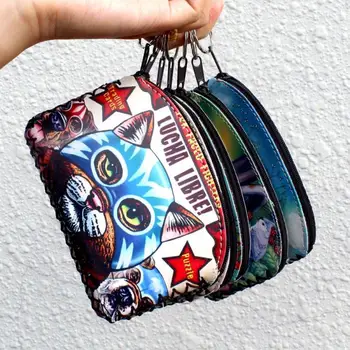 

New animal coin purses card holder Handmade Change purse zero wallets women clutch zipper coins bag pouch