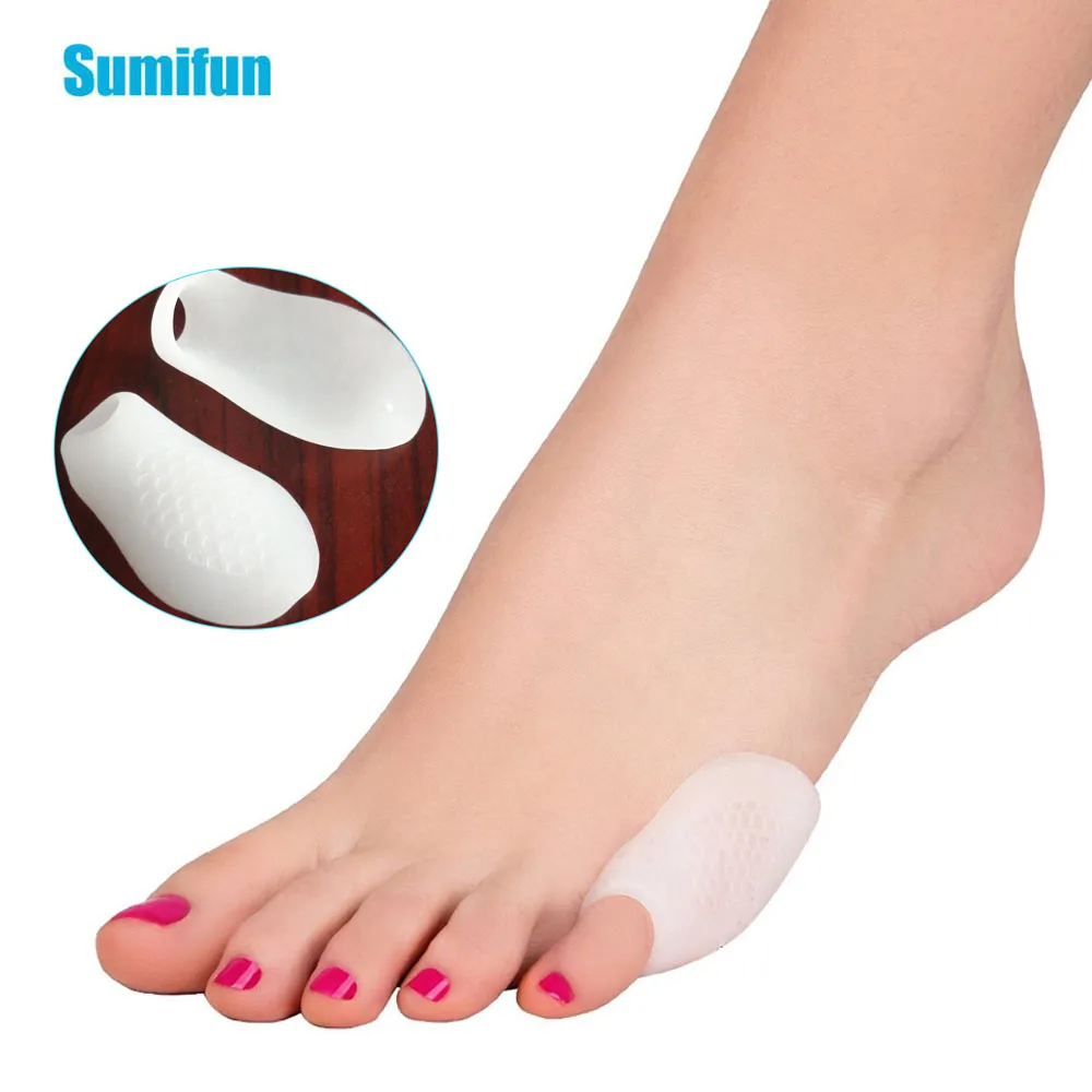 2pcs Silicone Gel Bunion Protector Toe Straightener Separator Thumb Valgus Little Toe Corrector Orthopedic Pain Relief Z24901