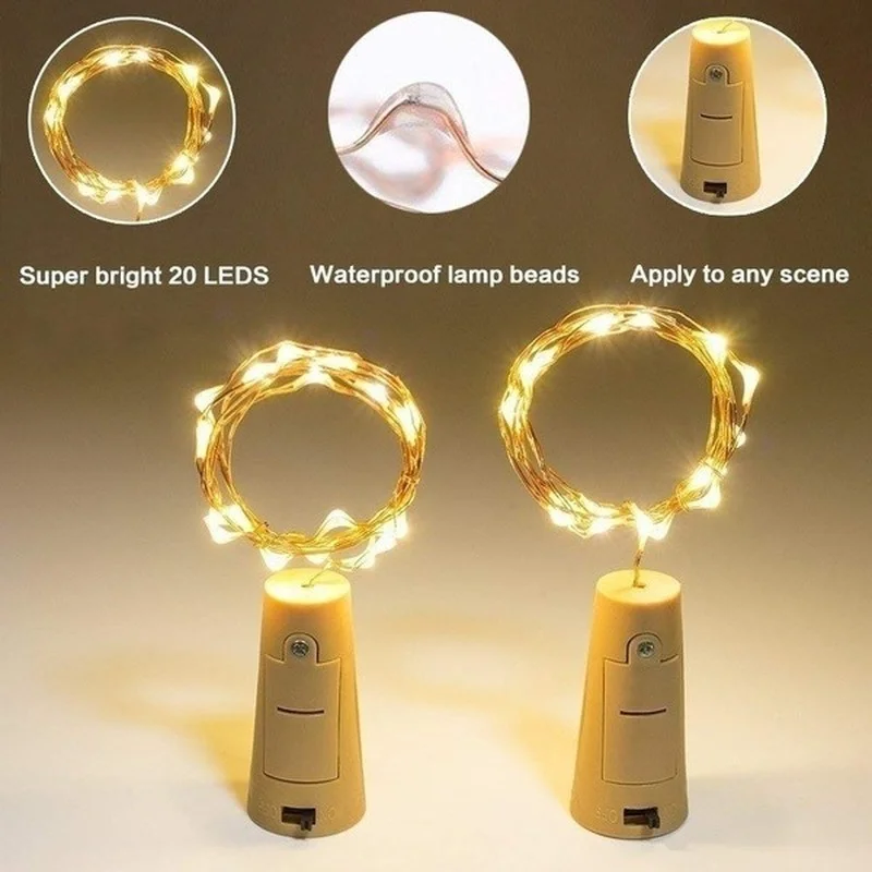 Bottle Cork String Lights Led Wine Bottle Starry Lights For Home_voghion.com