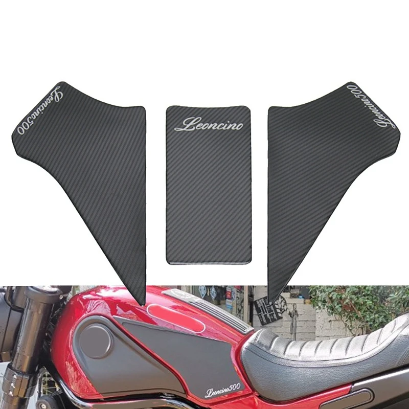 Motorcycle Protector Anti Slip Tank Pad Sticker Gas Knee Grip Traction Side Decal for Benelli Leoncino 500 BJ500