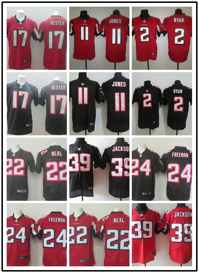 Стилизованный, Atlanta s Keanu Neal Devonta Freeman Steven Jackson DEWIN Hester Julio Jones Matt Ryan Jersey
