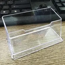 1xDisplay подставка акриловая Пластик полки и прочую мебель ясная настольная Бизнес держатель для карт