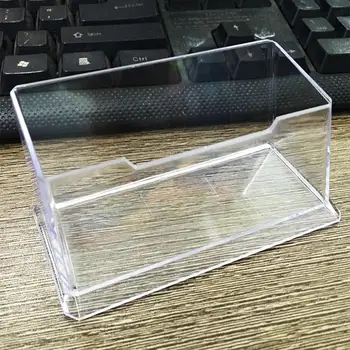 

1xDisplay Stand Acrylic Plastic Desk Shelf Clear Desktop Business Card Holder