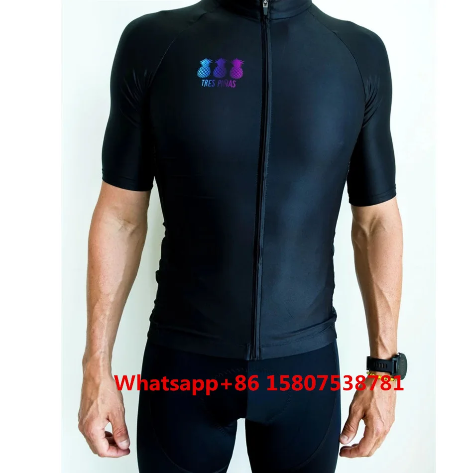 Набор Джерси для велоспорта Pro team TRESPINA MAILLOT Bib shorts, мужские летние комплекты на заказ, высокое качество, одежда для Аэро-велоспорта с ананасом - Цвет: 7