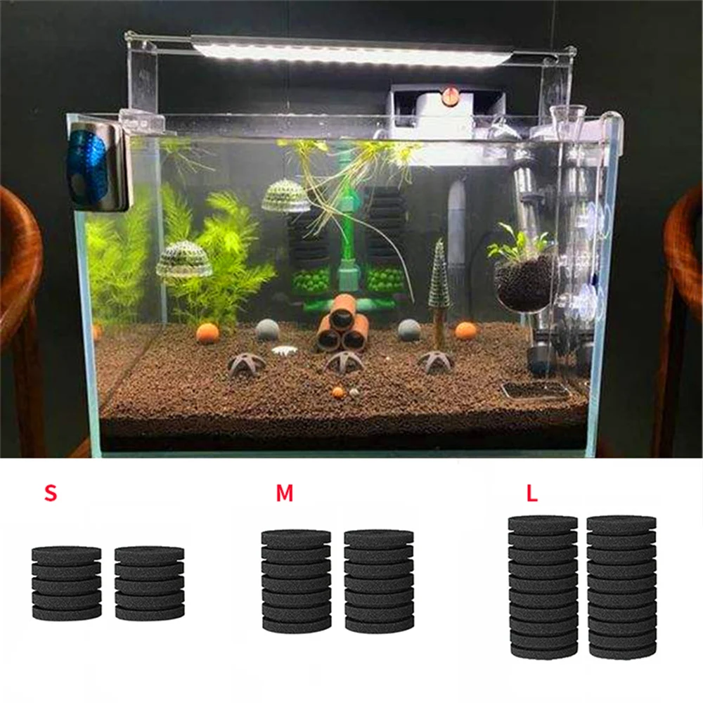 

Filter Sponge Replacement Water Filtering Foam For Aquarium Fish Tank Biochemical Air Pump Replacements