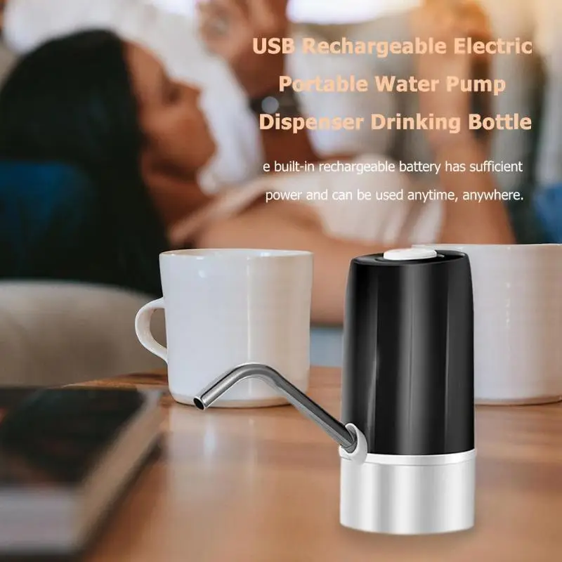 Легкий USB Перезаряжаемый Электрический диспенсер для водяного насоса бутылка питьевой воды