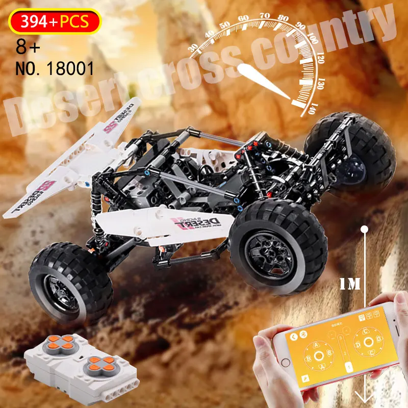

18001 NEW APP RC Desert Racing Car Remote Control Technic Off road Vehicle Model MOC Fit LepinBlocks Building Bricks kids toys