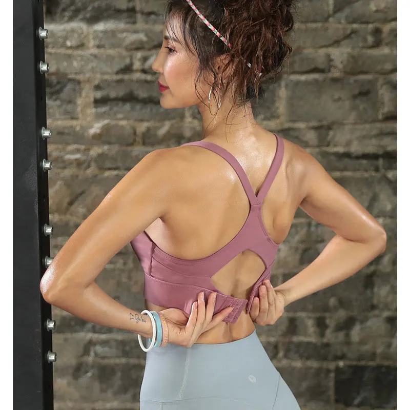 

Women Sports Bra Push Up Adjustable Yoga Gym Brassiere Workout Sport Top Fitness Active Wear Underwear Sportswear