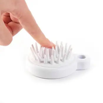 

Shampoo Brush Silicone Head Body Scalp Massage Brush Comb Hair Washing Comb Shower Brush Bath Spa Massage Brush Combs For Hair