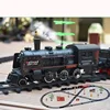 High Simulation Electric Train Retro Classic Electric Train Set Model  Alloy plastic Children's Toy Train Model 4