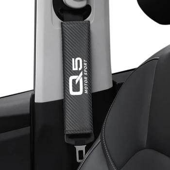 

2pcs Car-styling Carbon fiber Car Seat belt Cover Protective Pad for Audi Q5 Q7 TT RS5 A4 B5 B6 B7 B8 A3 8P 8V 8L Accessories