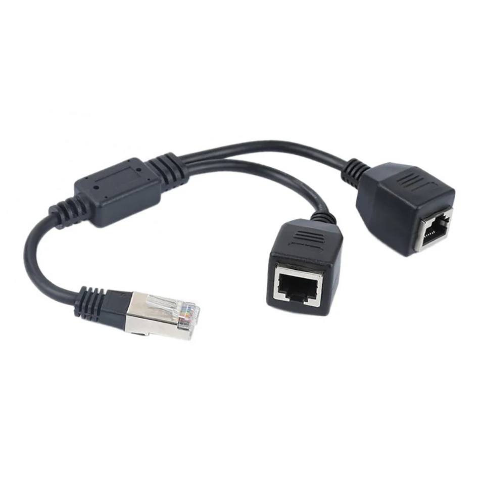 Разветвитель сети Ethernet с 1 штекера на 2 гнезда способа|Компьютерные кабели и