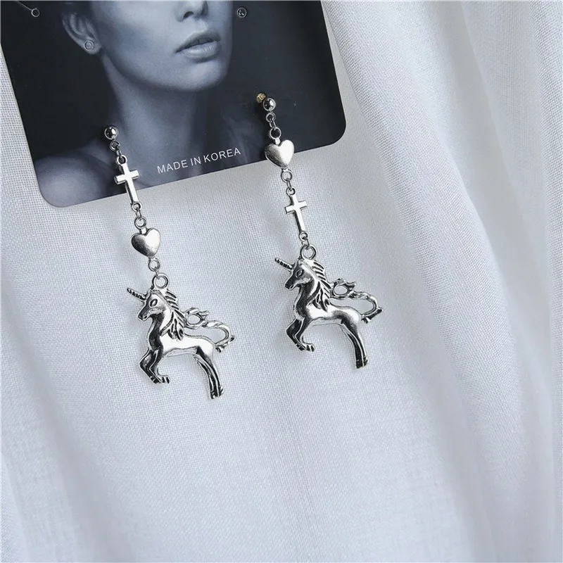 

Unicorn Earrings Christmas 2020 Trend Gifts for The New Year Harry Styles Jewelry 2020 Jewelry for Woman Pendant Hisoka Punk