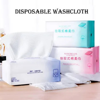 

Useful Disposable Cotton Non-woven fabric Supple Washcloth Clean 100PC Wash Face Towel Travel Tissue Cleaning Tools Fabric#W
