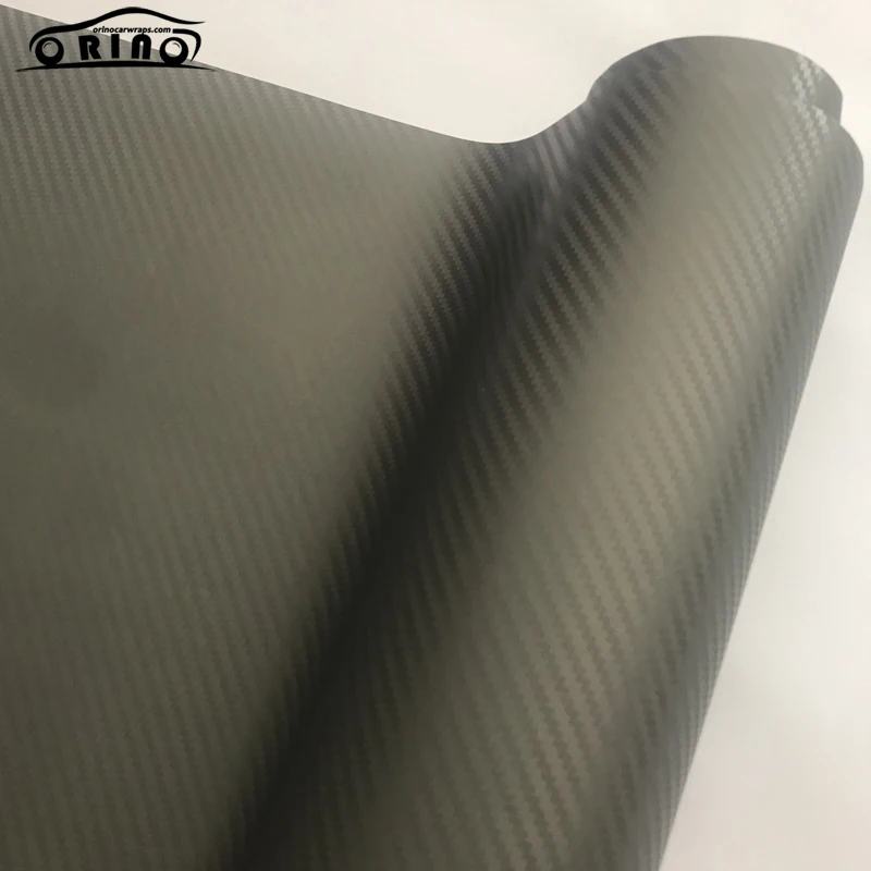 Grey 3D Carbon Fiber Vinyl Wrap Sticker-3