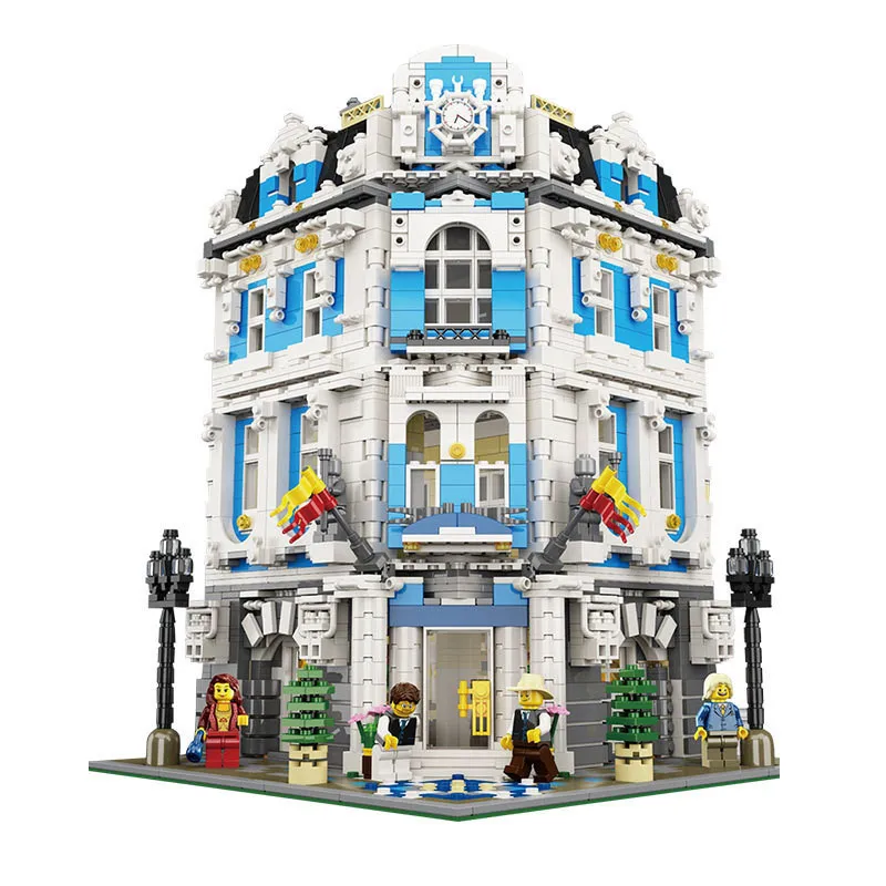 15018, 3196 шт., серия Creator City Sunshine, отель, MOC, строительные блоки, кирпичная игрушка, совместимые рождественские подарки
