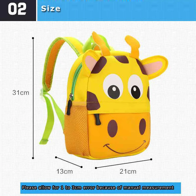 Animal Plush Backpack Toddler Kid Children Boy Girl 3d Cartoon School Bag Kindergarten Little Bags Cute Baby Bag Animal Backpack
