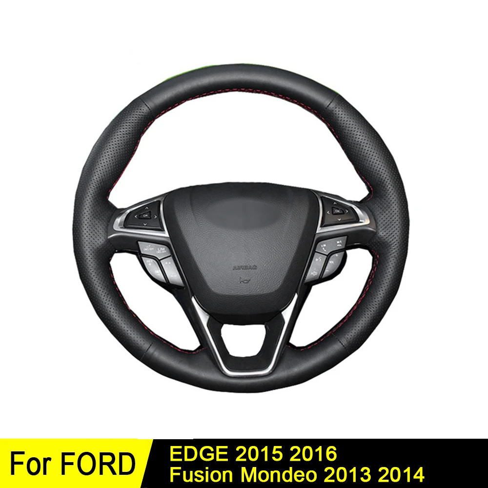 Чехол на руль для Ford Kuga 2008 2011 Focus 2 2005 брикет 2007 2010 из мягкой искусственной