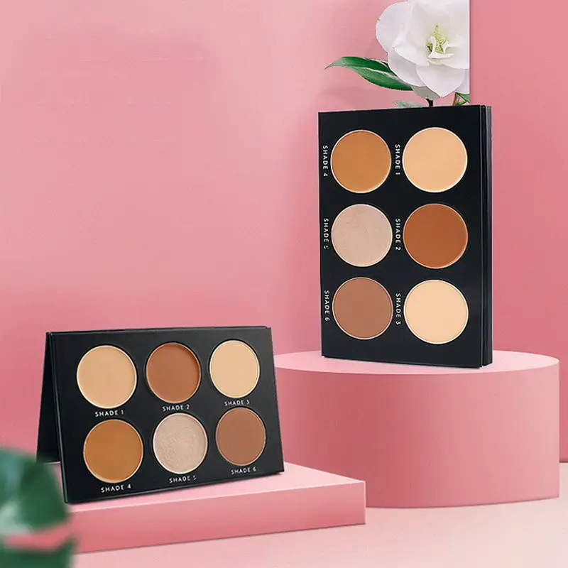 6 цветов высокий светильник ремонт тональный крем основа под макияж Палетка