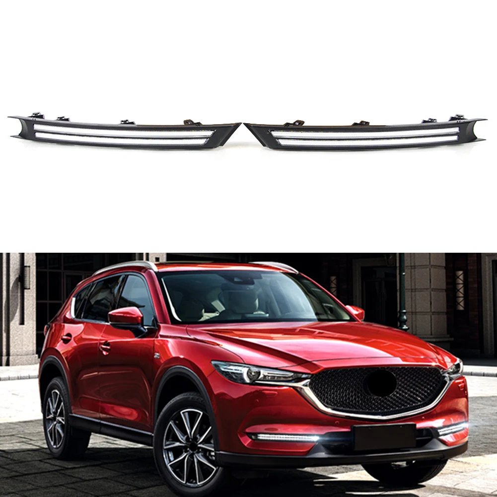 

Автомобильные дневные ходовые огни, 3 цвета, дневные ходовые огни для Mazda светодиодный 2017, 2018, 2019, 2020, замена указателя поворота, 2 шт.