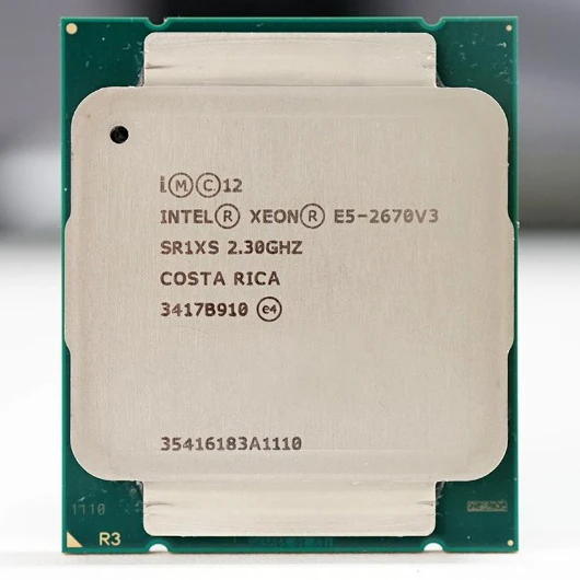 Intel Xeon CPU official version E5-2670V3 2.30GHZ 30M 12-CORES E5 2670 E5-2670 V3 LGA2011-3 processor E5 2670V3 cpu processor