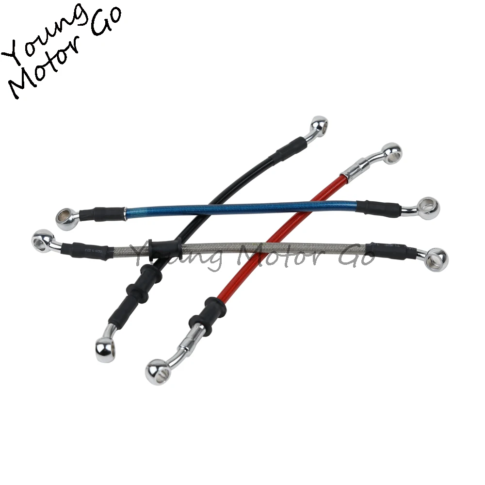 27-150cm Chromed Universal Motorcycle Dirt Bike Braided Steel Hydraulic Reinforce Brake line Clutch Oil Hose line Tube Pipe