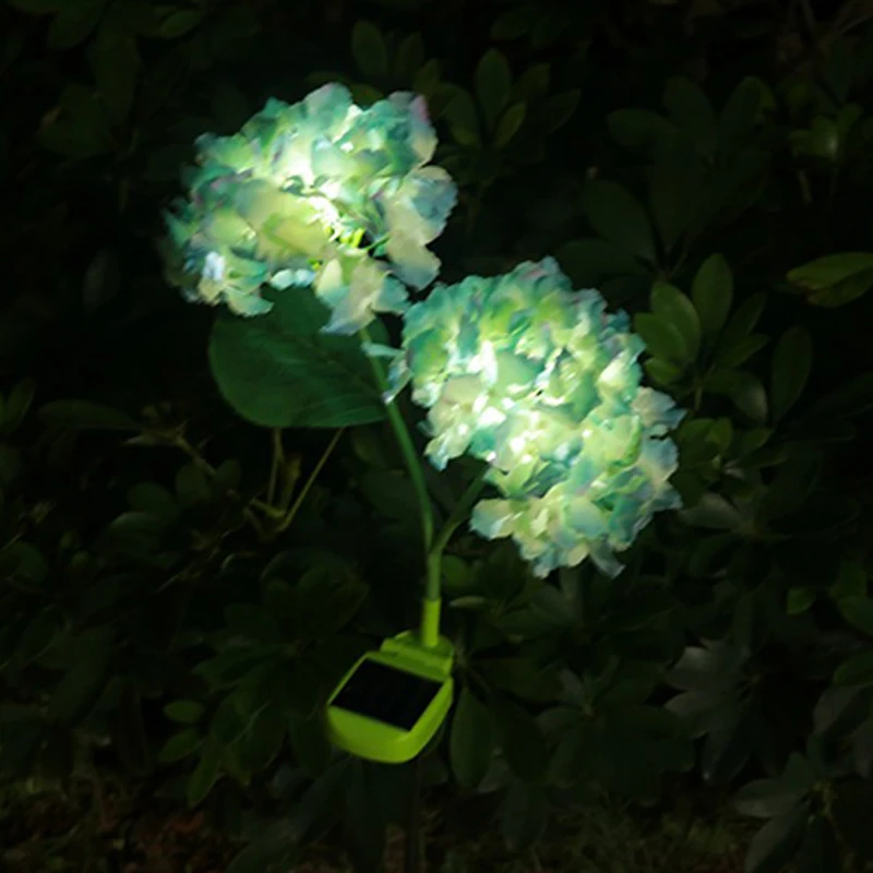 

Solar Simulation Flower Outdoor Slamp LED Hydrangea Lamp Highlight Garden Garden Decoration Lamp Solar Lawn Lamp Glow In The Dar